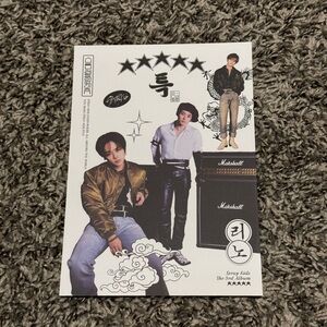 Official Stray Kids OOTD Mini Member Poster Lee Know - 5 Star